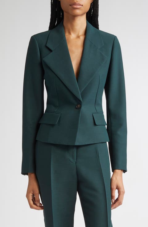 One-Button Crop Blazer