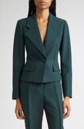 FERRAGAMO One-Button Crop Blazer