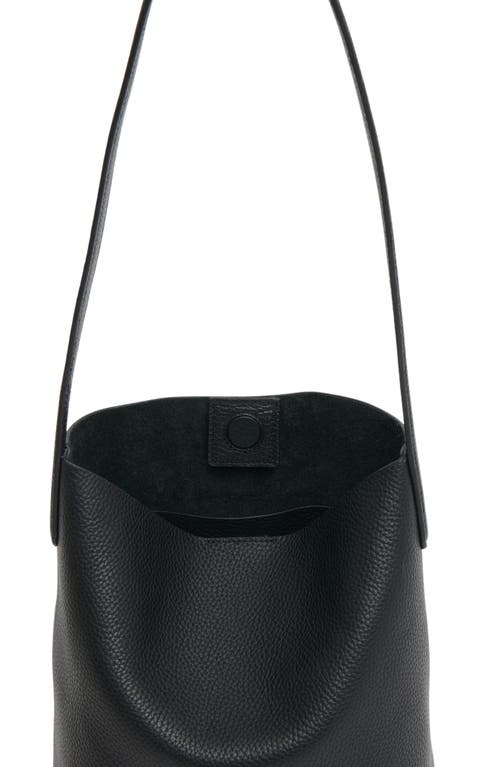 Mansur Gavriel Mini Everyday Cabas Leather Tote In Black