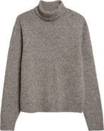 Róhe Wool Blend Mouliné Turtleneck Sweater
