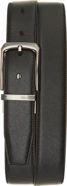 Original Penguin Feather Edge Stitched Faux Leather Belt
