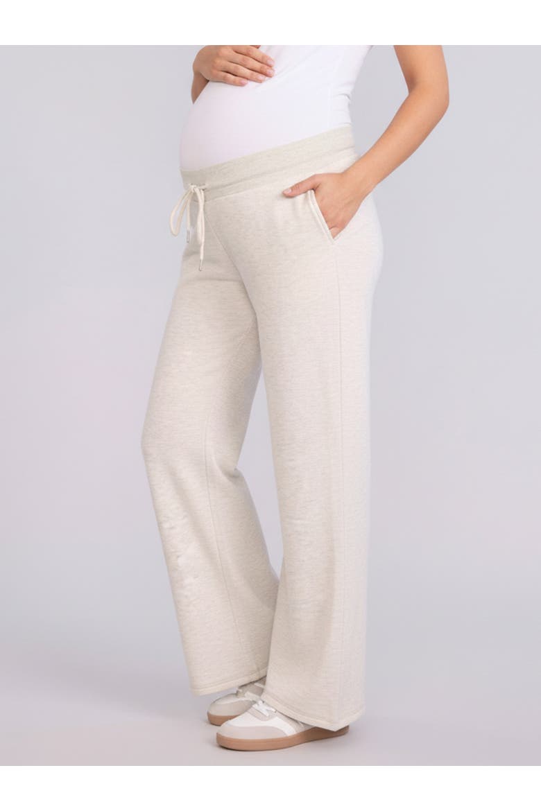 Under the Belly Wide Leg Sweatpants, Main, color, Heather Oatmeal