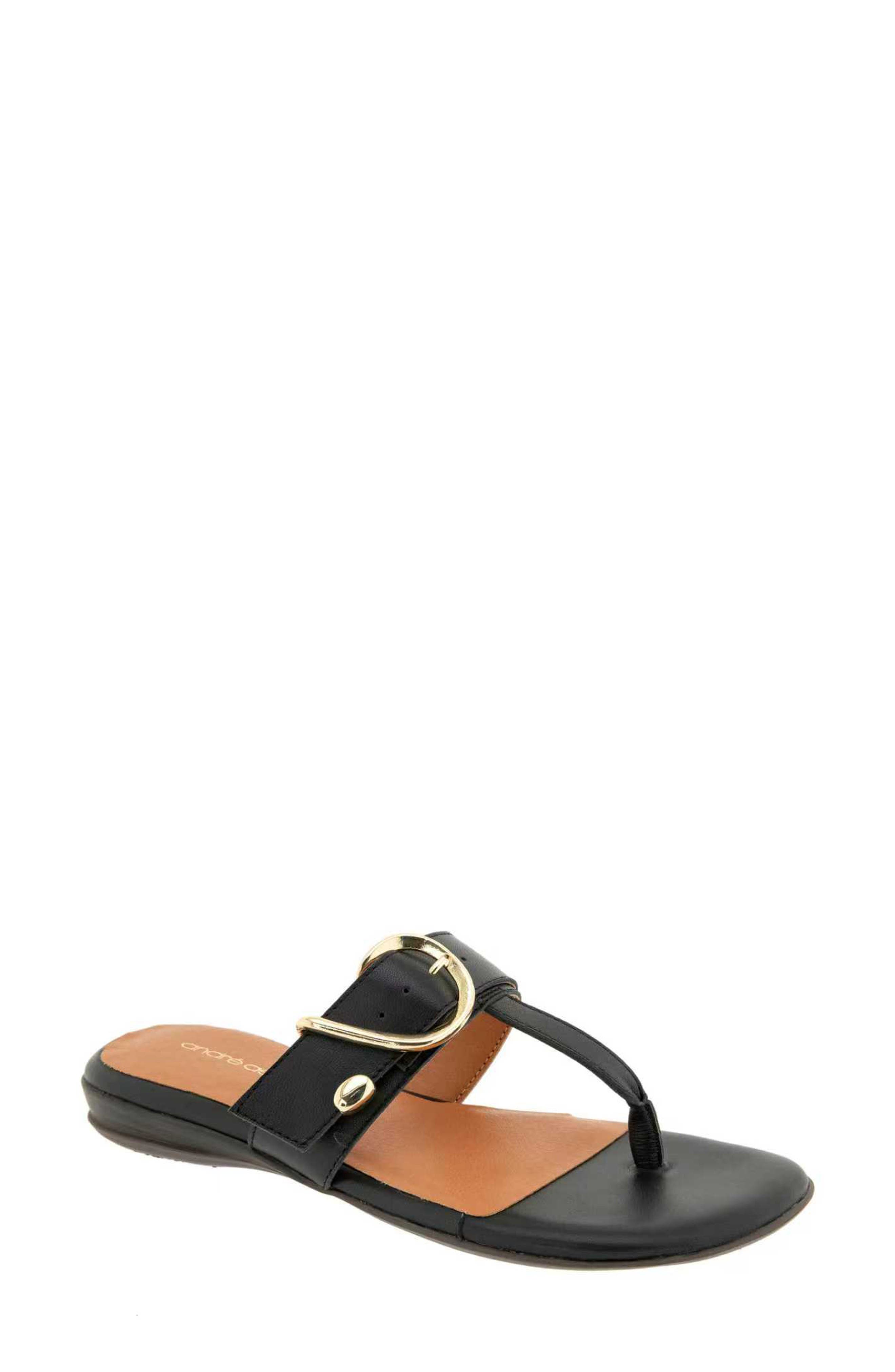 André Assous Nix Flip Flop, Main, color, Black