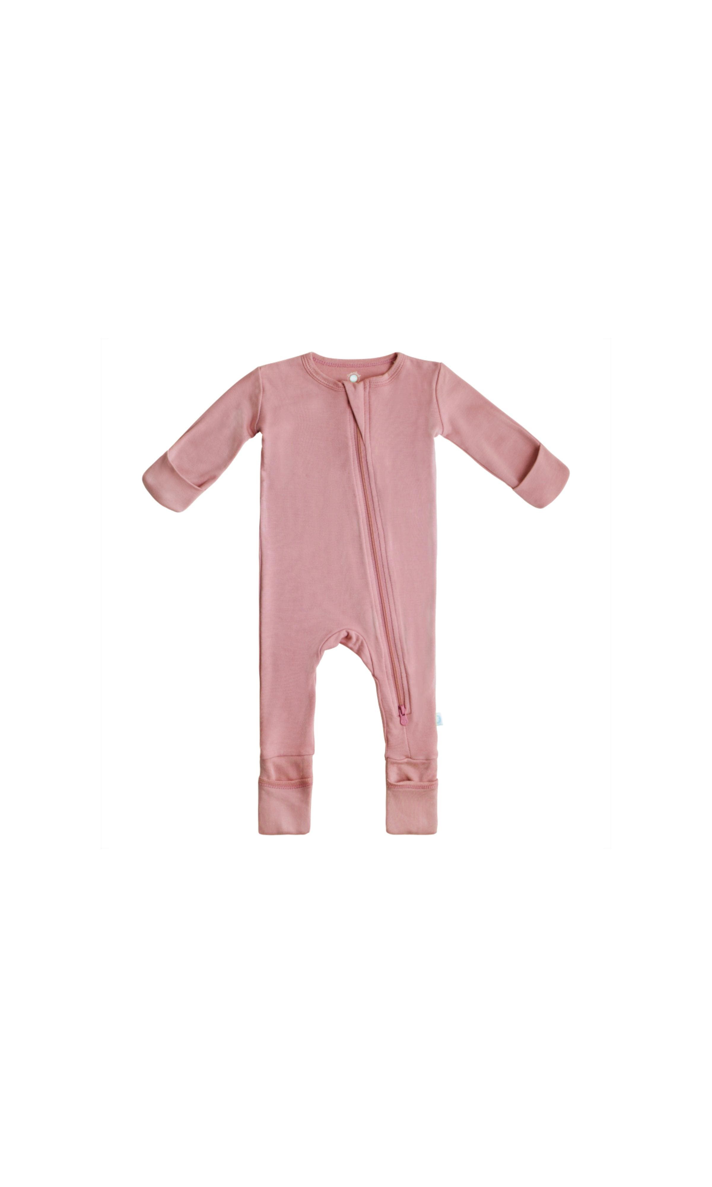 Dreamland Baby Baby Pajamas with DreamCuffs® in Dusty Rose 