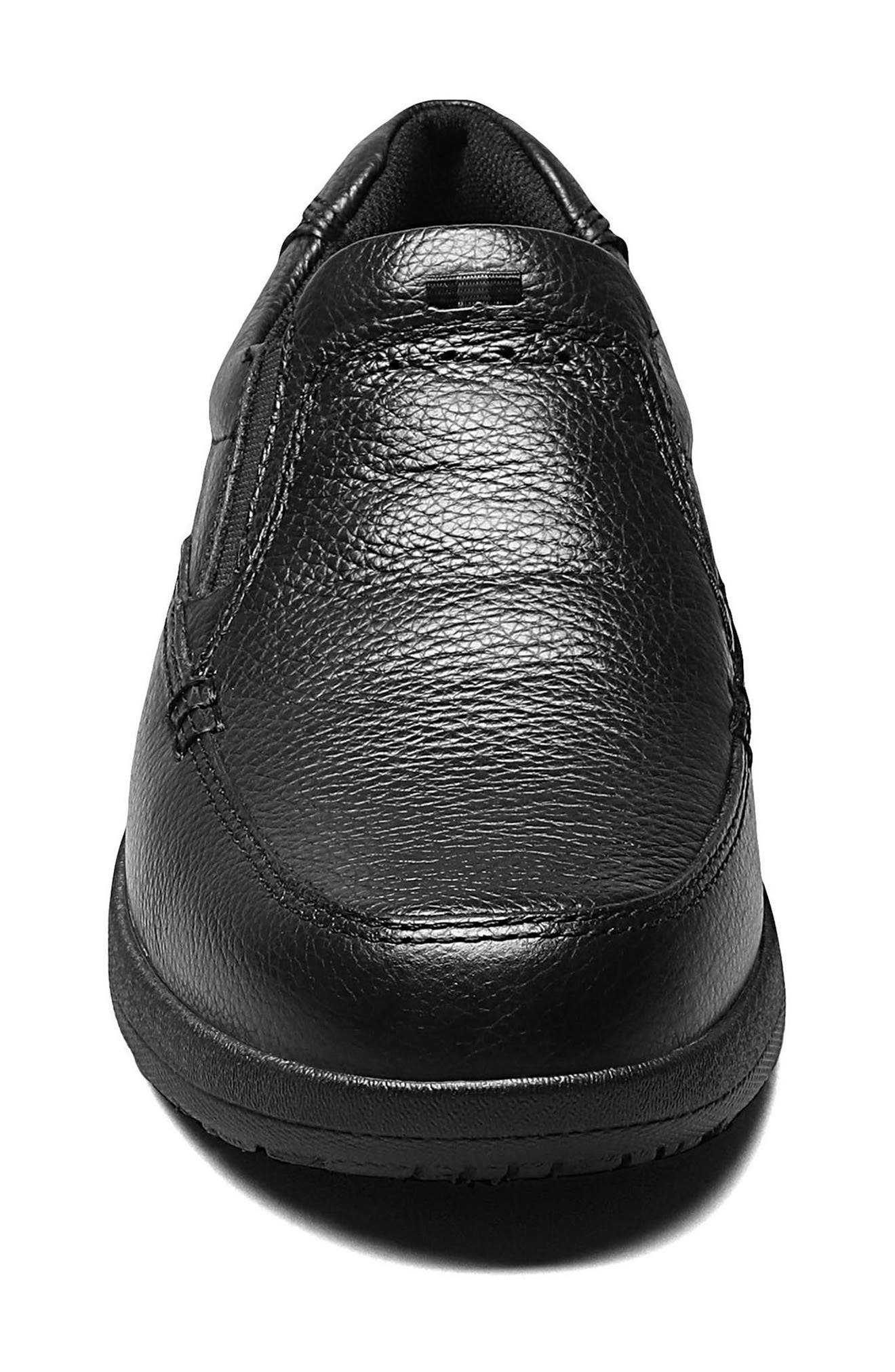 NUNN BUSH Cam Moc Toe Slip-On, Alternate, color, Black Tumble