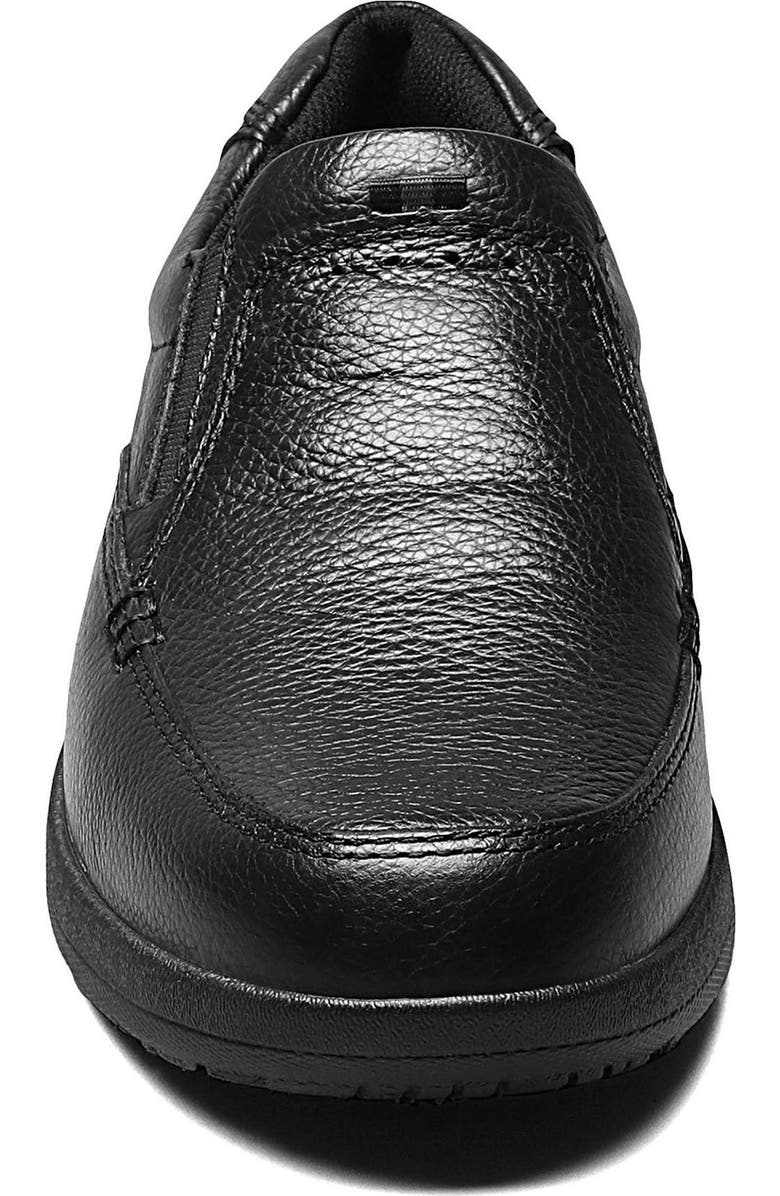 NUNN BUSH Cam Moc Toe Slip-On, Alternate, color, Black Tumble