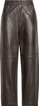 Eleventy Lambskin Leather Pants