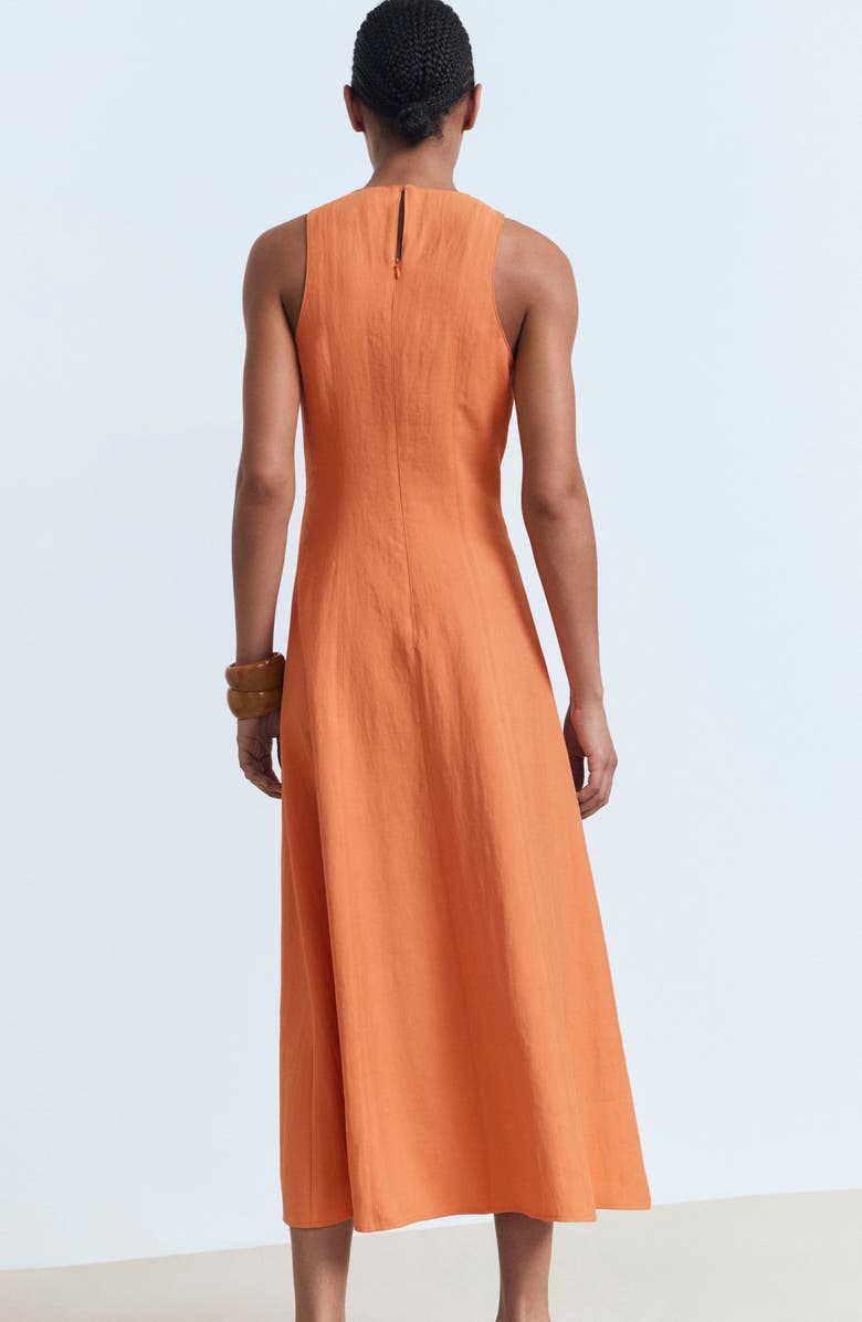 MANGO Pepa Sleeveless Dress, Alternate, color, Salmon