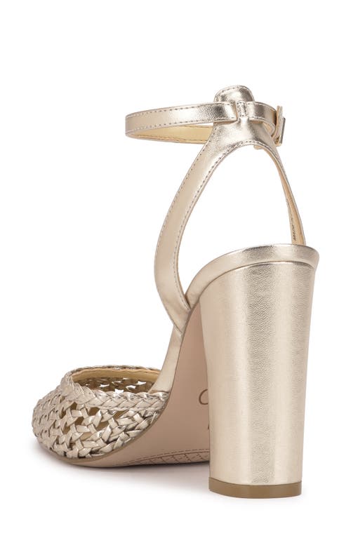 Jessica Simpson Nariro Ankle Strap Pump In Gold