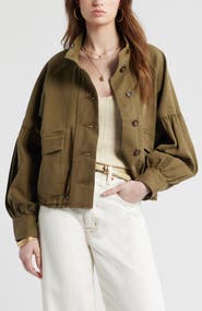 Treasure & Bond Blouson Twill Utility Jacket