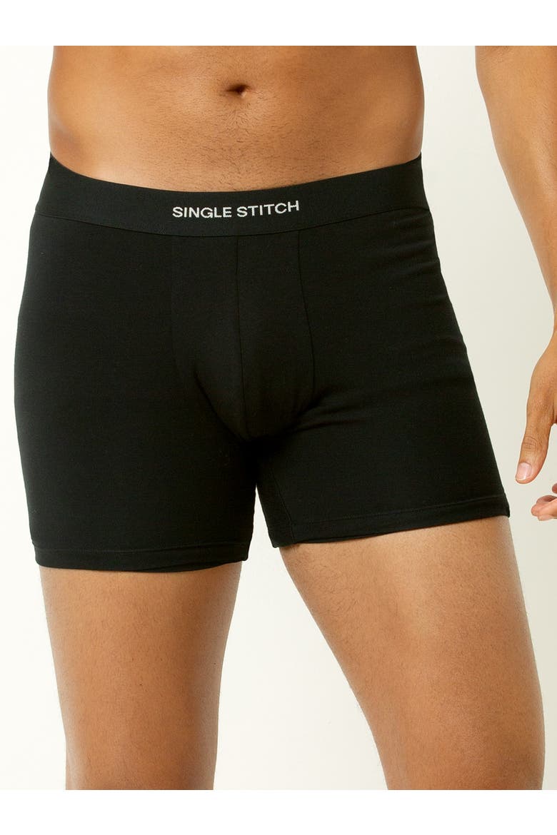 Cotton Modal Boxer Brief 4-Pack, Alternate, color, Black Blue Gray