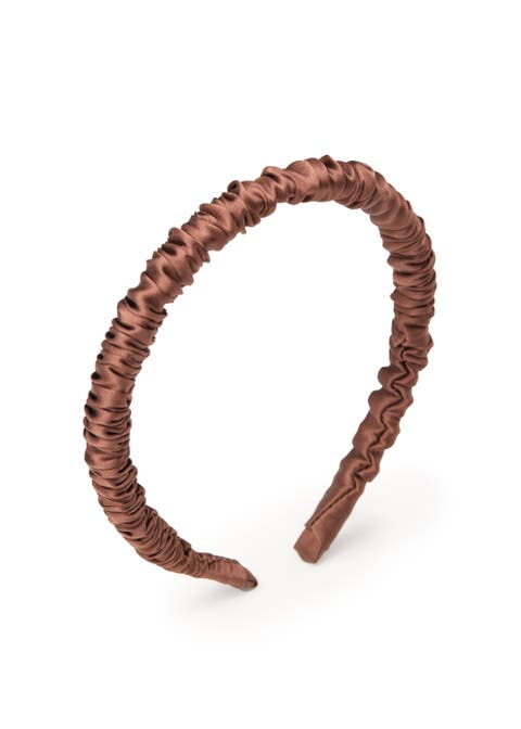 Scrunched Silk Skinny Headband