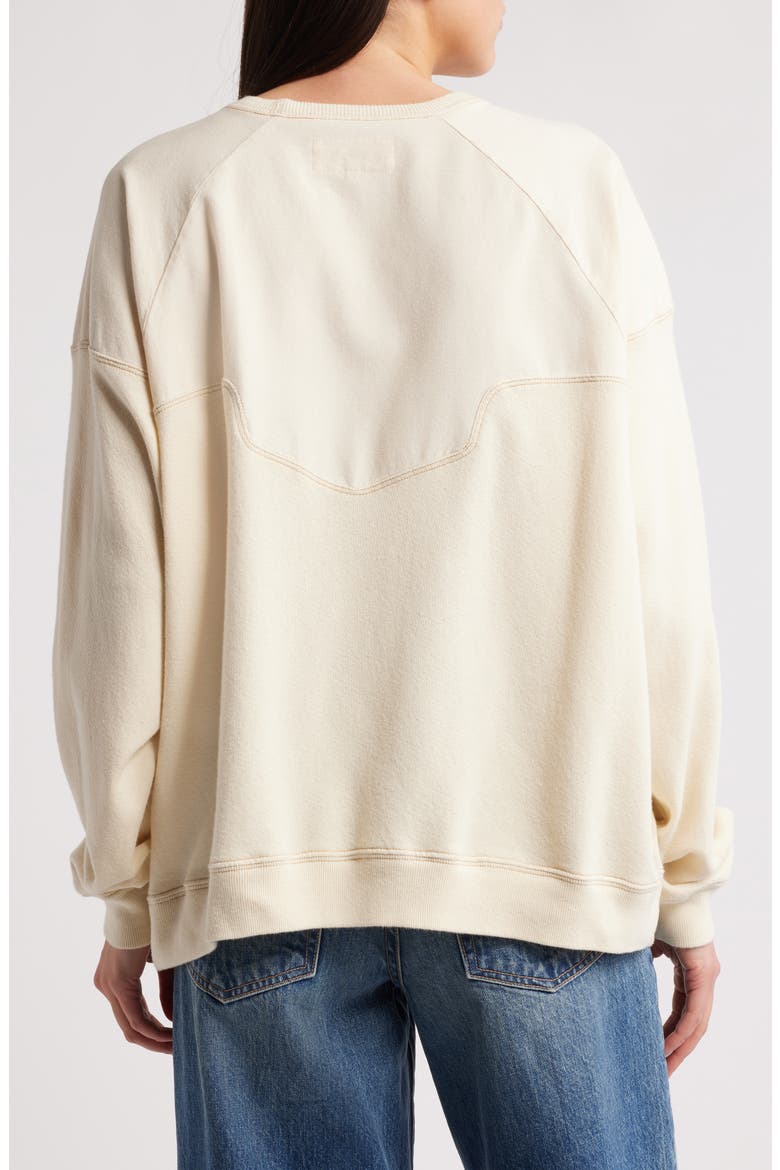 The Western Slouch Sweatshirt, Alternate, color, WASHED WHITE
