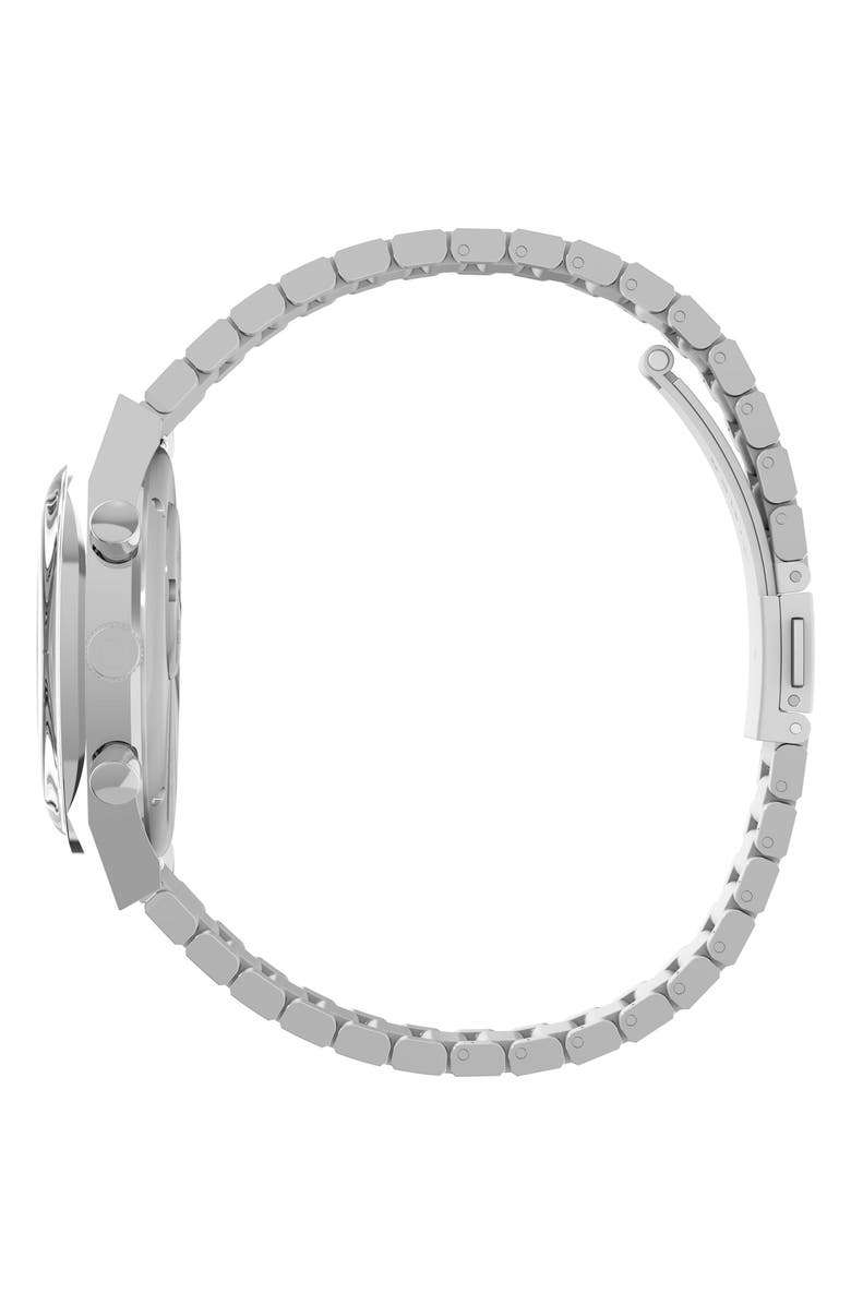 Timex<sup>®</sup> Q Falcon Eye Bracelet Chronograph Watch, 40mm, Alternate, color, Black