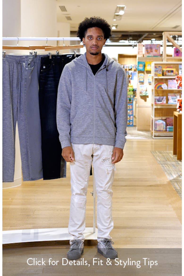 Waffle Knit Zip-Up Hoodie (Men) | Nordstrom