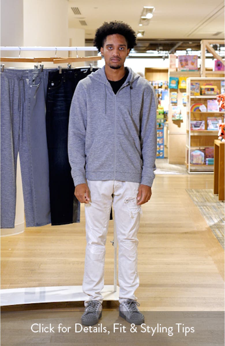 Waffle Knit Zip-Up Hoodie, sales video thumbnail