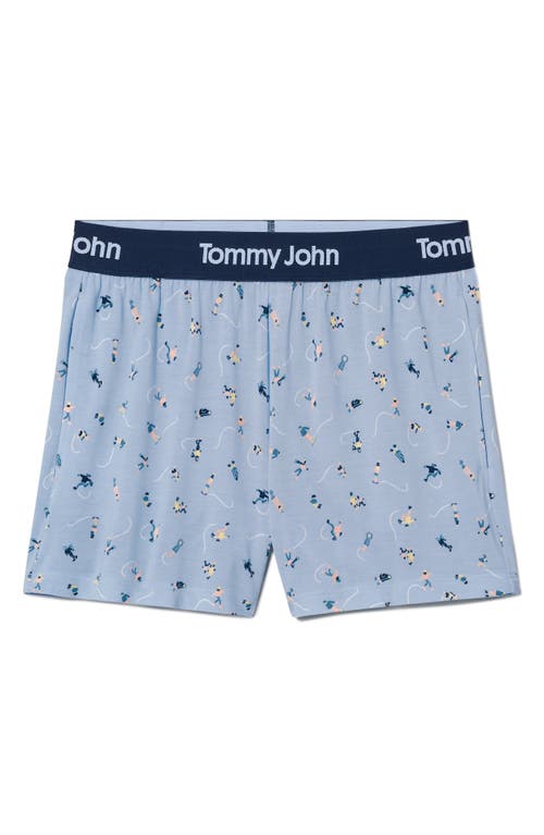 Tommy John Second Skin Pajama Shorts In Blue