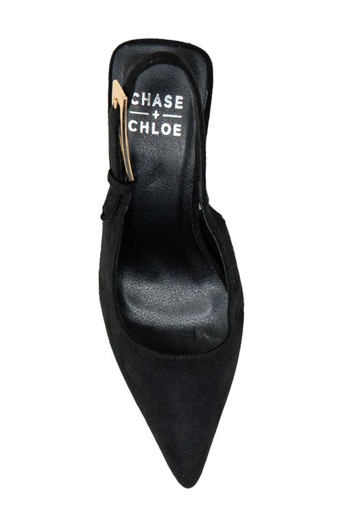 Chase & Chloe Chase And Chloe Slingback Pump In Black