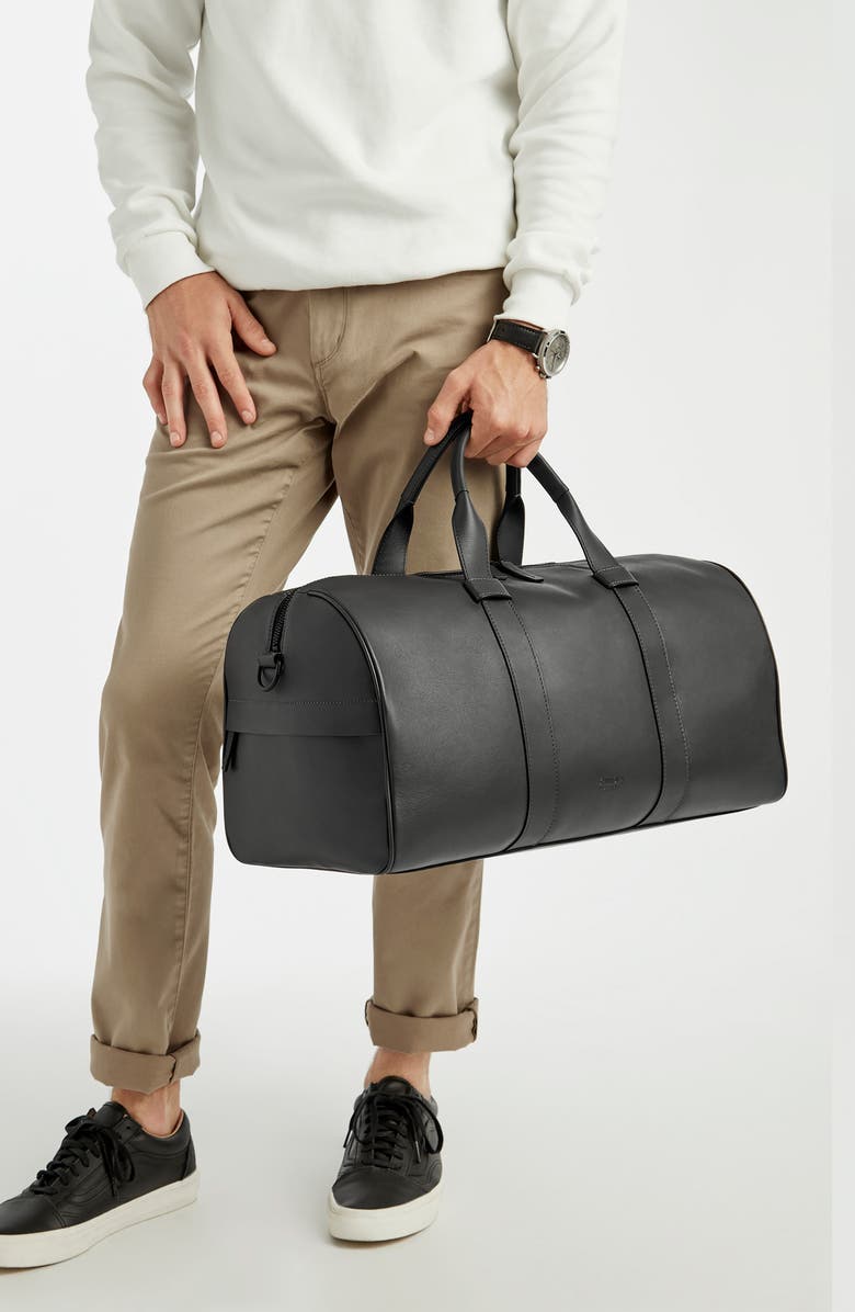 Shinola Guardian Leather Duffle Bag, Alternate, color,