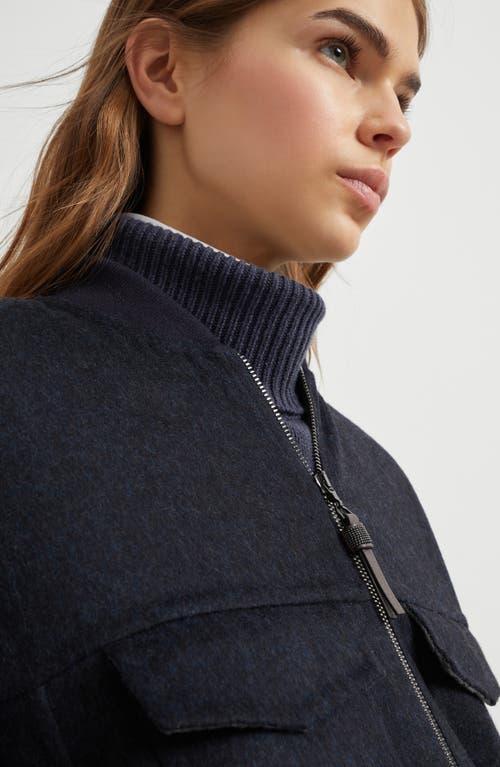 Brunello Cucinelli Pocket-detail Zip-front Jacket In Black