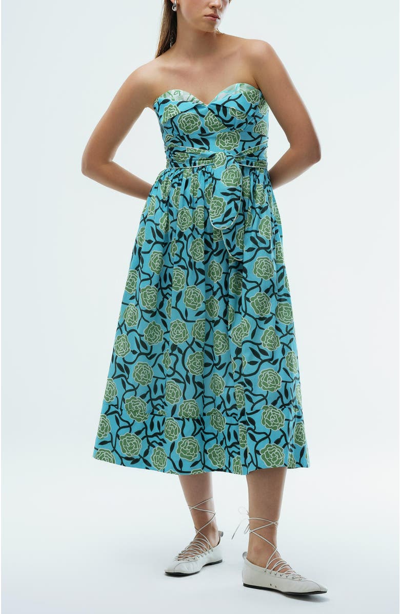 De Loreta Lidia Strapless Fit & Flare Cocktail Dress, Main, color,