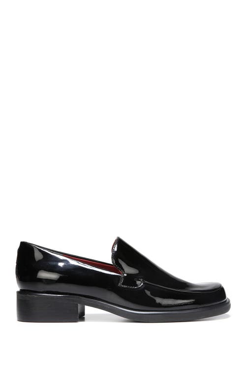 Franco Sarto Bocca Leather Loafer In Black Metallic Patent