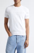 Givenchy Short Sleeve Cotton Blend Logo Sweater