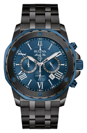 Bulova Marine Star Chronograph Bracelet Watch, 44mm