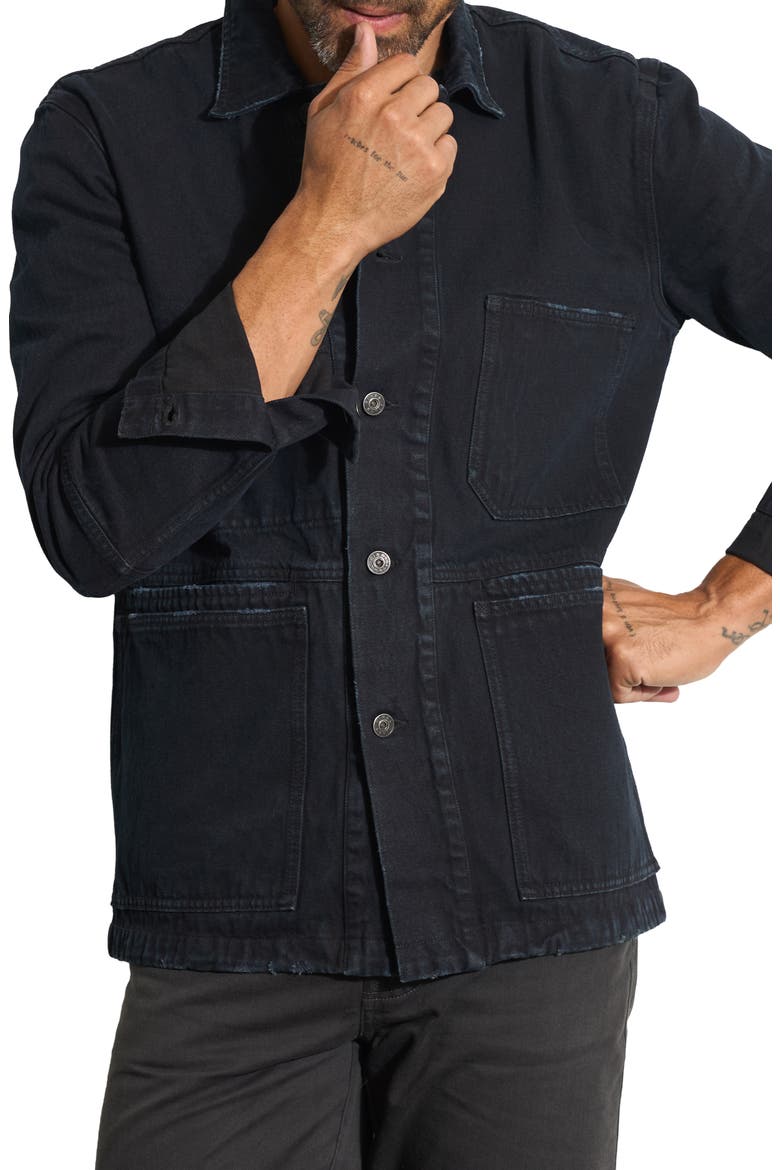 1955 Duncan Denim Chore Jacket, Alternate, color, OVERDYED BLACK