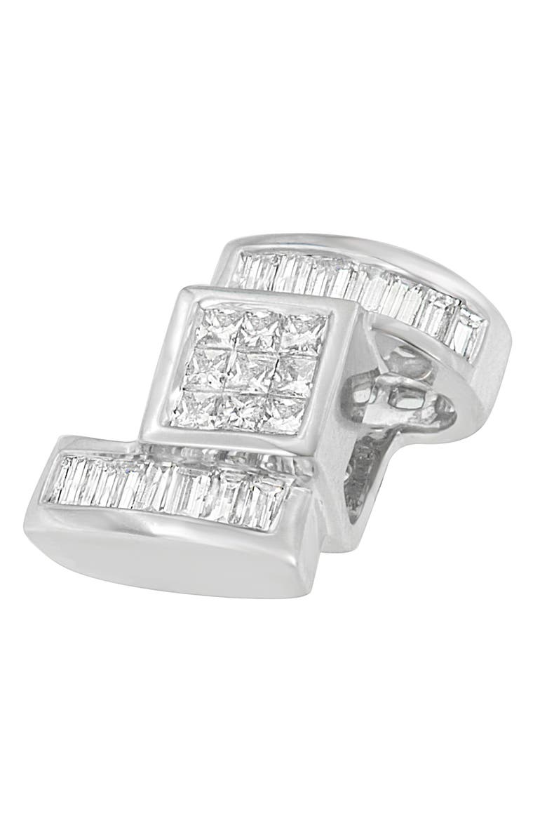 Haus of Brilliance 14K White Gold 1 2/5 Cttw Diamond Zig Zag Pendant Necklace, Alternate, color, White