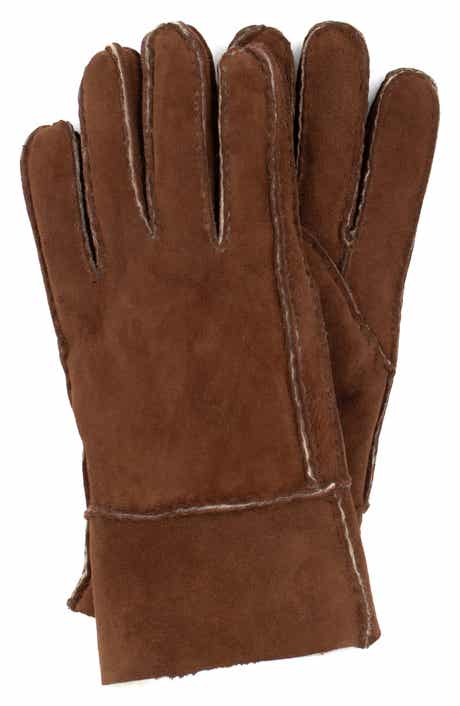 SURELL Genuine Shearling Suede Gloves