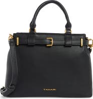T Tahari Overlook Leather Satchel