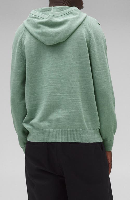 Reigning Champ Laurel Cotton Slub Hoodie In Sage
