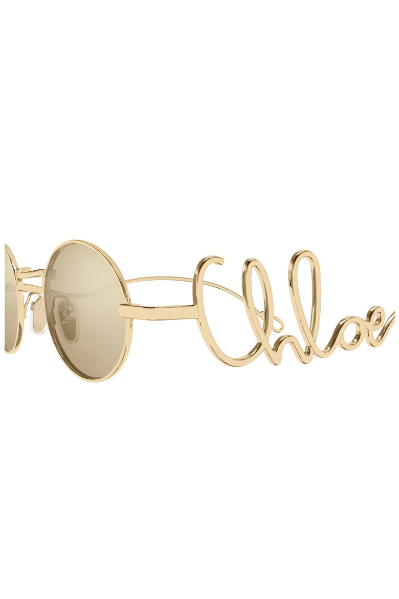 CH0413S Small 44mm Round Sunglasses, Alternate, color, GOLD