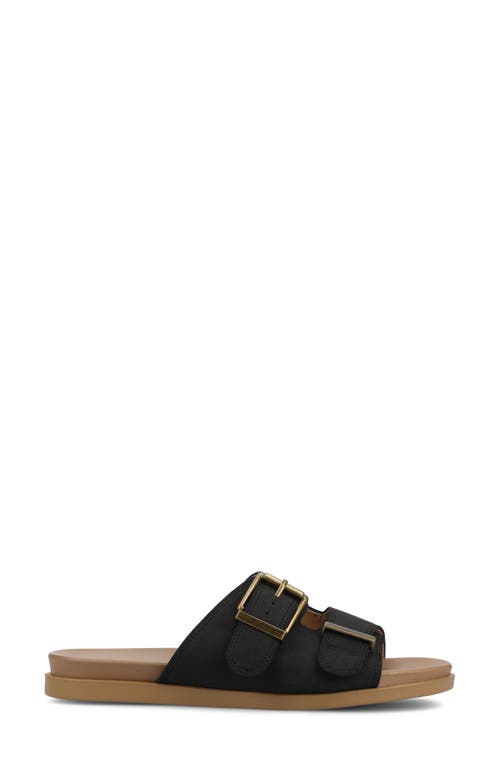 Shop Journee Collection Cosette Slide Sandal In Black Cosette