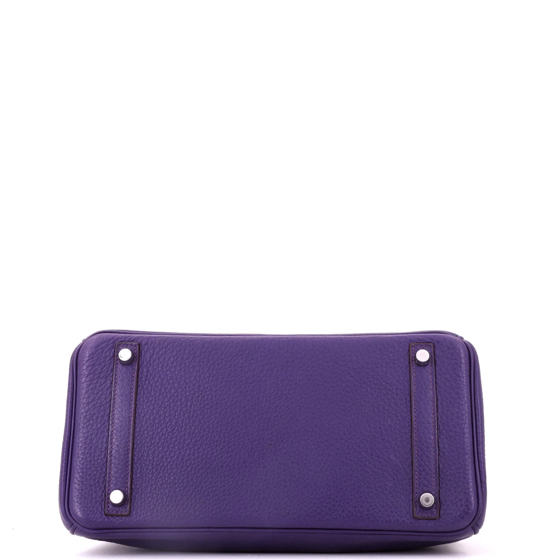 Birkin Handbag Purple Togo with Palladium Hardware 30, Alternate, color, Red