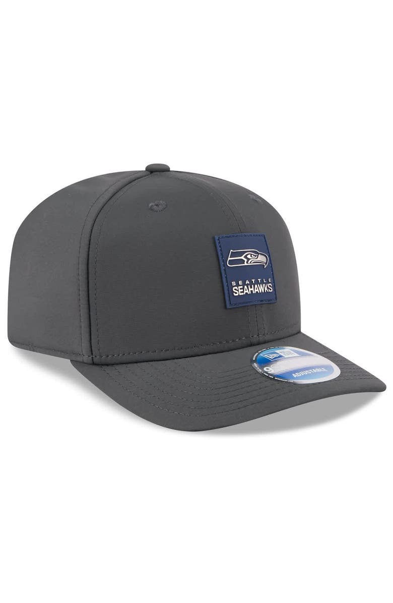 New Era Men's New Era Charcoal Seattle Seahawks 2025 Sideline Cold Weather 9SEVENTY Adjustable Hat, Alternate, color, Charcoal
