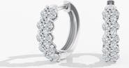 Everlee Oval Lab Diamond Hoop in 14K Gold