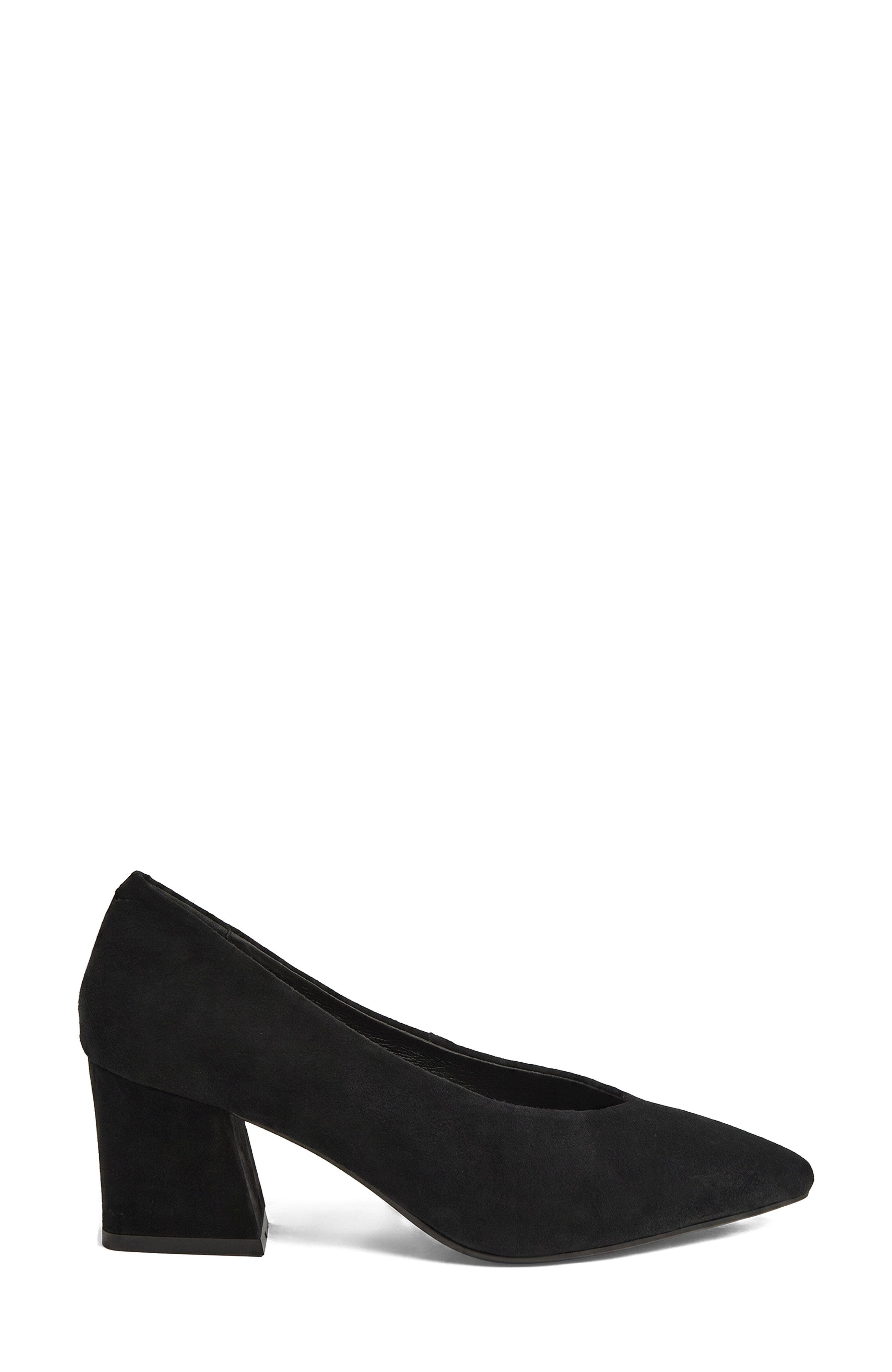 Moriel Block Heel, Alternate, color, Black WR  Suede