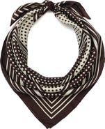 Kate Spade New York dot silk square scarf