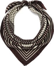 Kate Spade New York dot silk square scarf