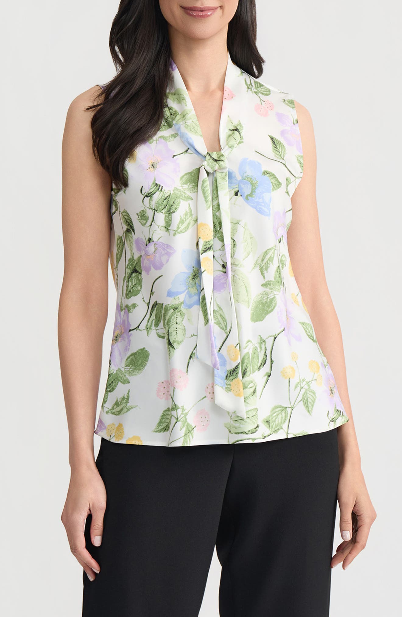 Sleeveless Matte Satin Top