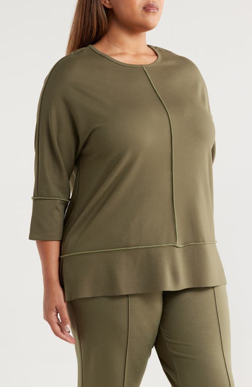 Jones New York Plus Size Serenity Dolman-sleeve Tunic In Green