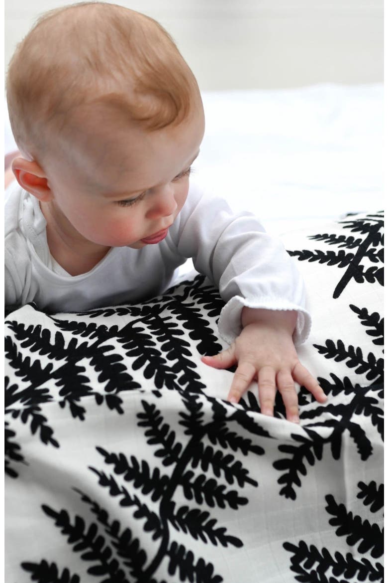 3-Pack Plant Sensory Organic Cotton Muslin Blankets, Alternate, color, PLANT PRINT