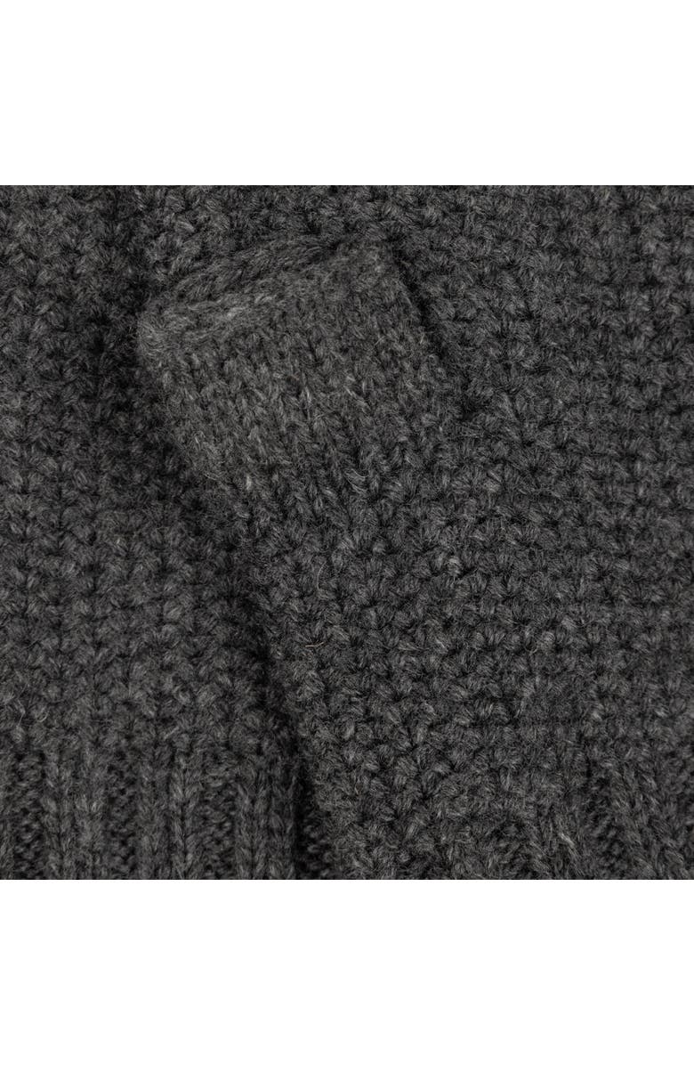 Echo Brioche Honeycomb Handwarmer, Alternate, color, Charcoal