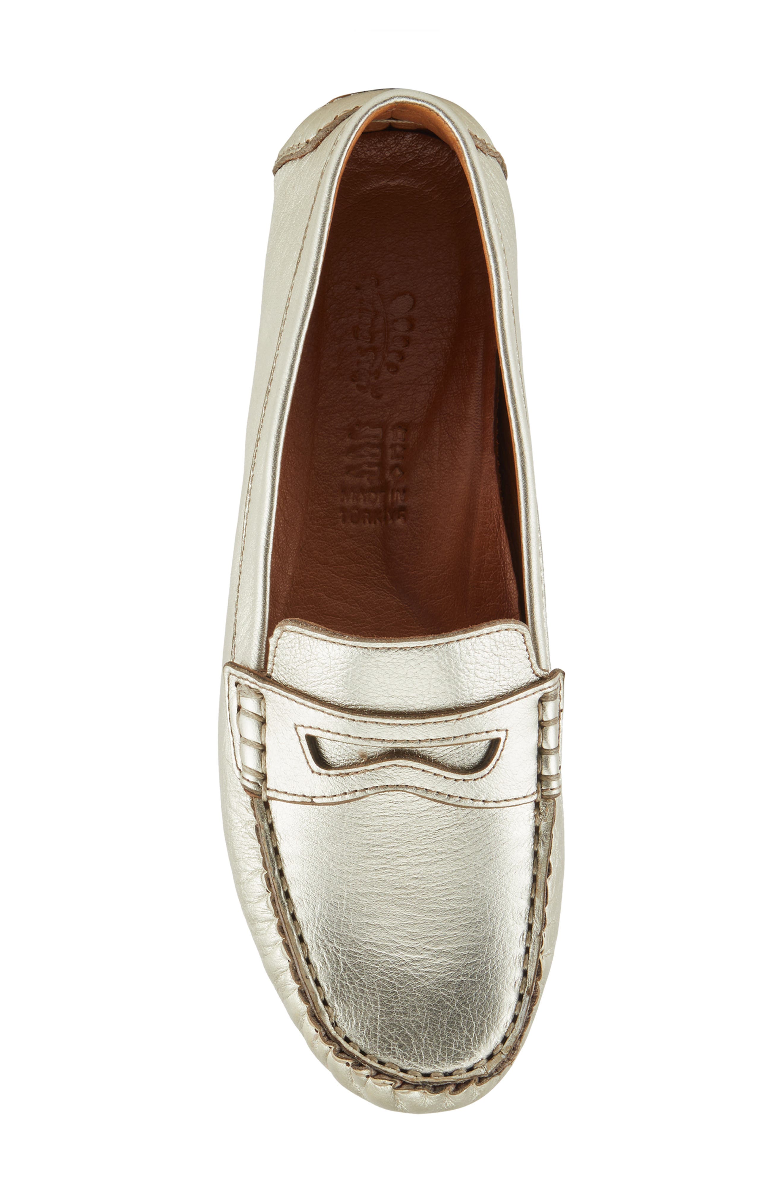 Spring Step Audette Penny Loafer, Alternate, color, Silver