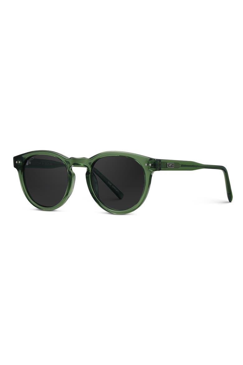Tate - 50mm Retro Classic Round Polarized Sunglasses, Alternate, color, Emerald Green