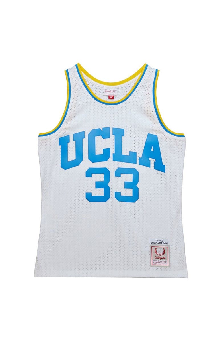 Mitchell & Ness Men's Mitchell & Ness Kareem Abdul-Jabbar White UCLA Bruins 1968/69 Throwback Jersey, Alternate, color, 