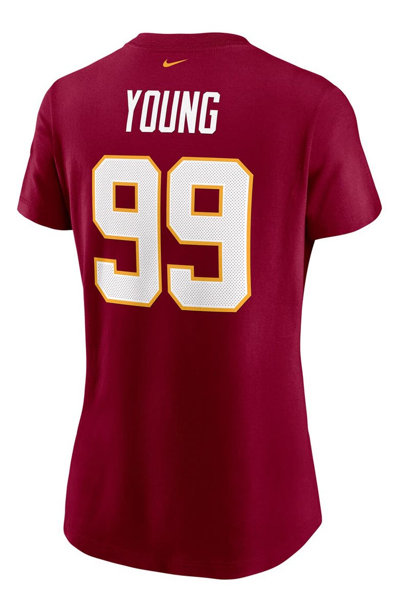 Nike Women's Nike Chase Young Burgundy Washington Football Team Name & Number T-Shirt, Alternate, color, 