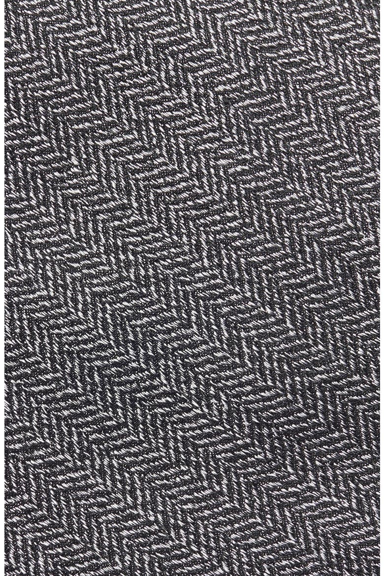 Newbury Herringbone Silk Tie, Alternate, color, GRAY